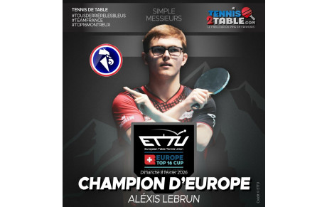 Alexis Lebrun remporte le Top 16 européen.